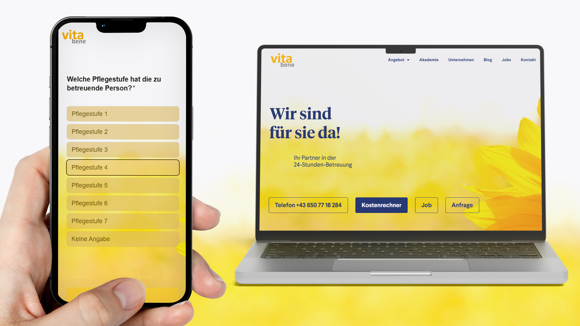 Vitabene – Leadgenerierung in der Pflegebranche